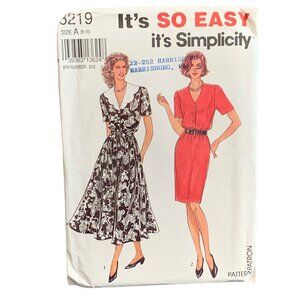Simplicity "It's So Easy" Dress Pattern #8219 Size 6-18